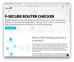 f secure router checker