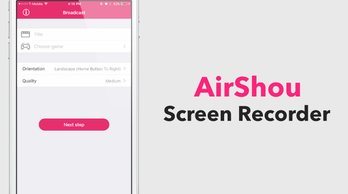 Airshou Screen Recorder For Iphone Phonemodo