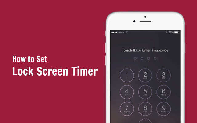 Auto Screen Lock Time Setting on iPhone - PhoneModo