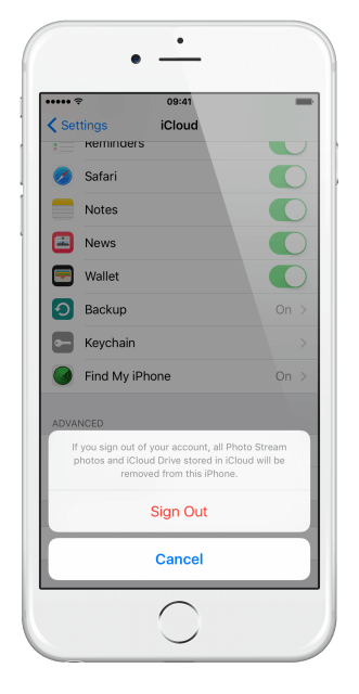sign-out-of-iCloud