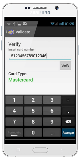 credit card verify