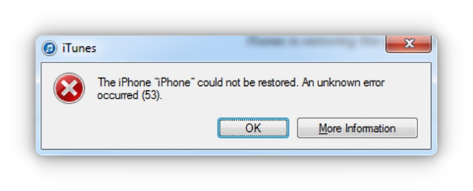 itunes error 53 fix