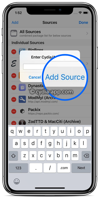 cydia repo source add iphone x _app download