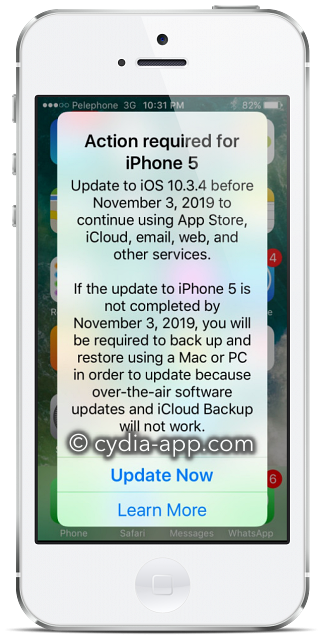 iphone 5 ios 10.3.4 update