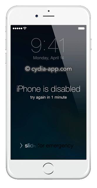 iphone is disabled